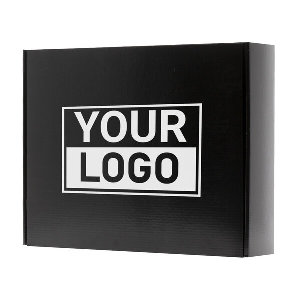 Levertijd ca.10 werkdagen Postdozen bedrukken Zwart 350x280x80mm