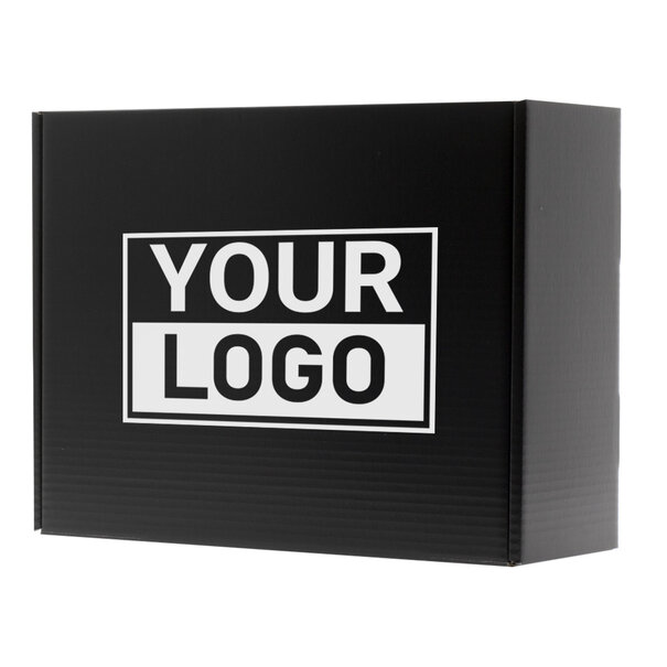 Levertijd ca.10 werkdagen Postdozen bedrukken Zwart 380x300x140mm