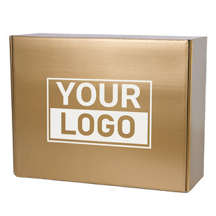 Postdozen bedrukken Goud 380x300x140mm