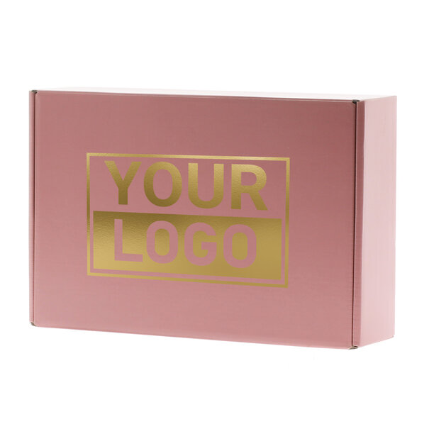 Levertijd ca.10 werkdagen Postdozen bedrukken Oudroze 280x190x75mm