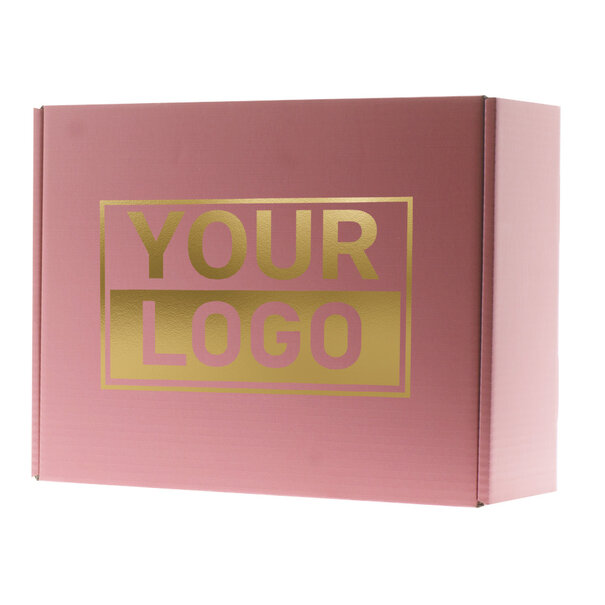 Levertijd ca.10 werkdagen Postdozen bedrukken Oudroze 380x300x140mm