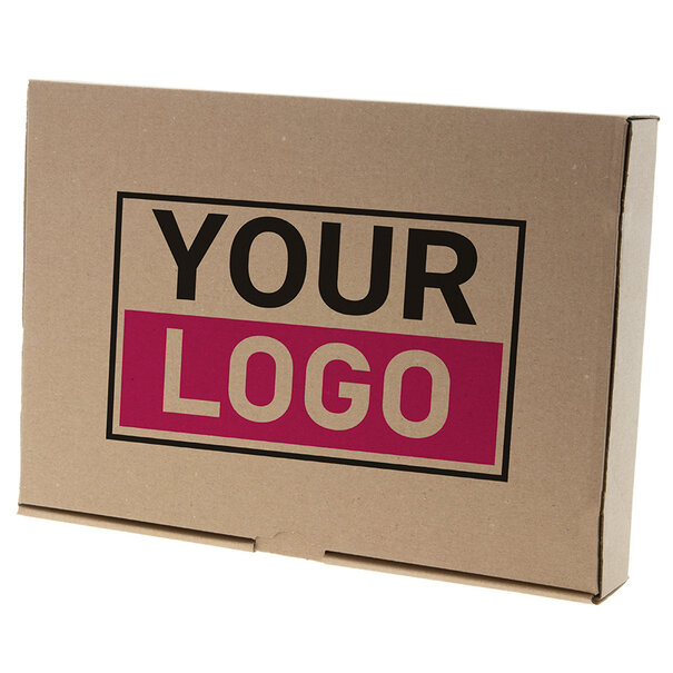 Levertijd ca. 7 werkdagen Postdozen bedrukken Bruin 312x216x46mm