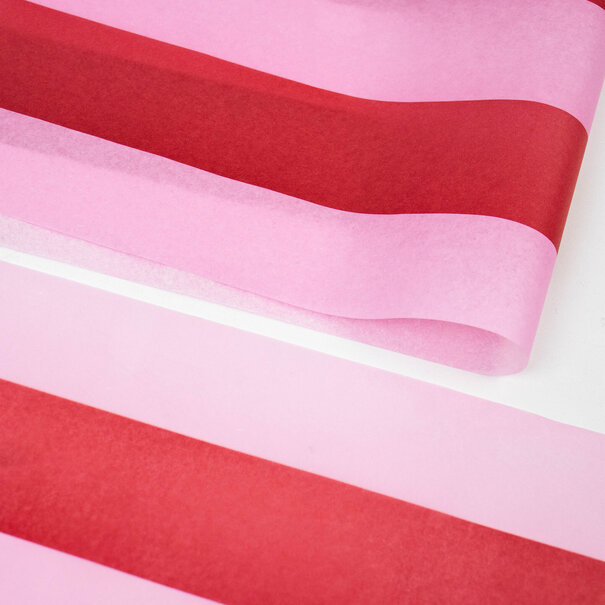 Levering uit voorraad Vloeipapier 35x50cm Stripes Pink -