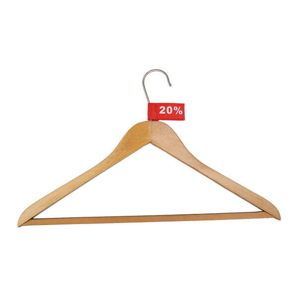 Levering uit voorraad 50x Kledinglabel 3x6cm - 20% rood