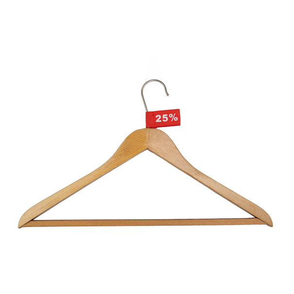 Levering uit voorraad 50x Kledinglabel 3x6cm - 25% rood