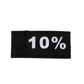 50x Kledinglabel 3x6cm - 10% zwart