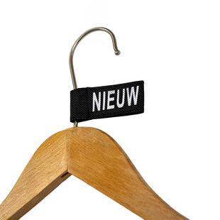 50x Kledinglabel 3x6cm - NIEUW zwart