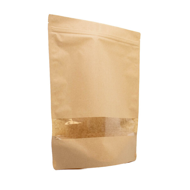 Levering uit voorraad 100x Stazakken met Venster Bruin 25x34cm