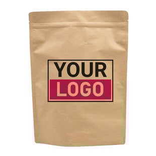 Stazakken bedrukken - Bruin 21x31cm