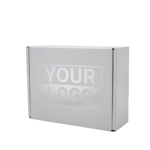 Levertijd ca.10 werkdagen Postdozen bedrukken Wit 160x130x60mm