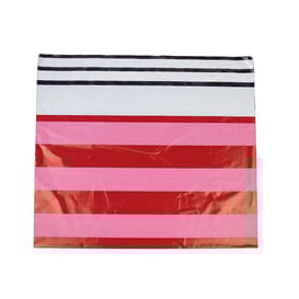 100x verzendzakken Stripes Pink Large