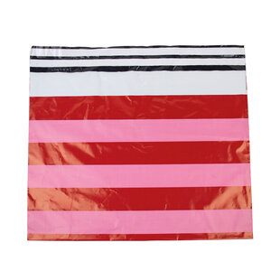 100x verzendzakken Stripes Pink XL