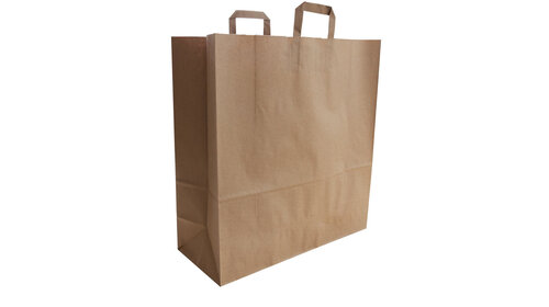 50x budget tassen bruin brede bodem XXL