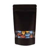 100x Stazakken met Venster Zwart 13x22,5cm