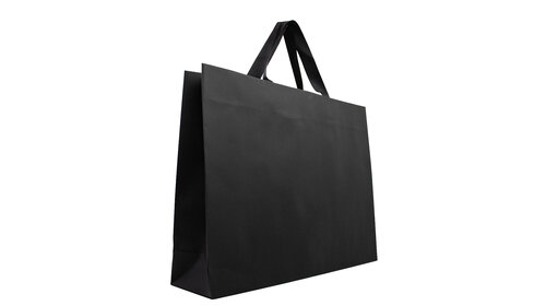 10x cadeautasjes Mat Zwart Extra groot