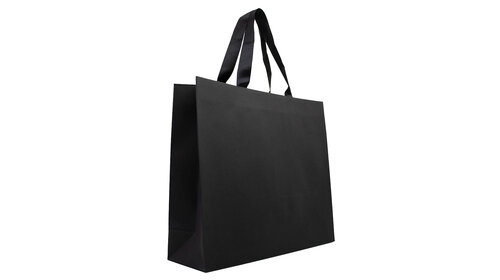 10x cadeautasjes Mat Zwart A3