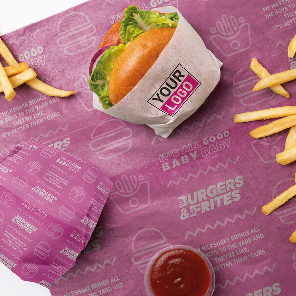 Levertijd ca. 2 weken Vetvrij papier bedrukken 21x31cm 1 kleur