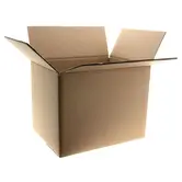 Kartonnen dozen bruin Dubbelgolf 450x350x260mm