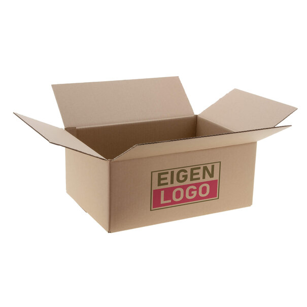 Levertijd ca. 5 werkdagen Dozen bedrukken Bruin 310x250x200mm