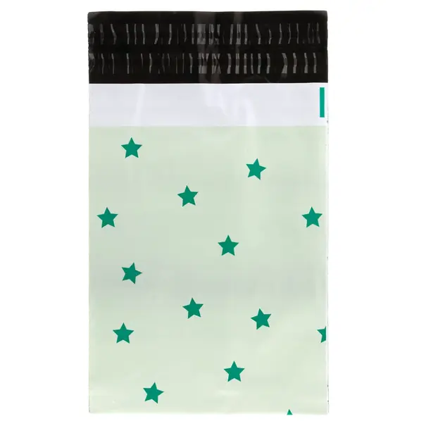 Levering uit voorraad 100x verzendzakken Stars Small Retoursluiting