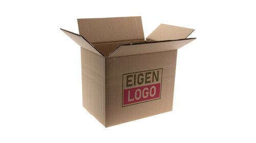 Dozen bedrukken Bruin Dubbelgolf 360x280x260mm