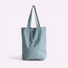 10x katoenen shopper Blauw