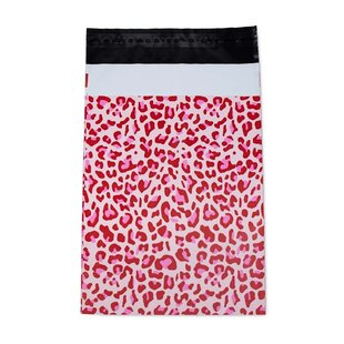 100x verzendzakken Leopard Pink Small