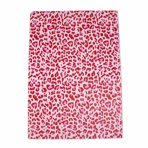 Levering uit voorraad 100x verzendzakken Leopard Pink Medium