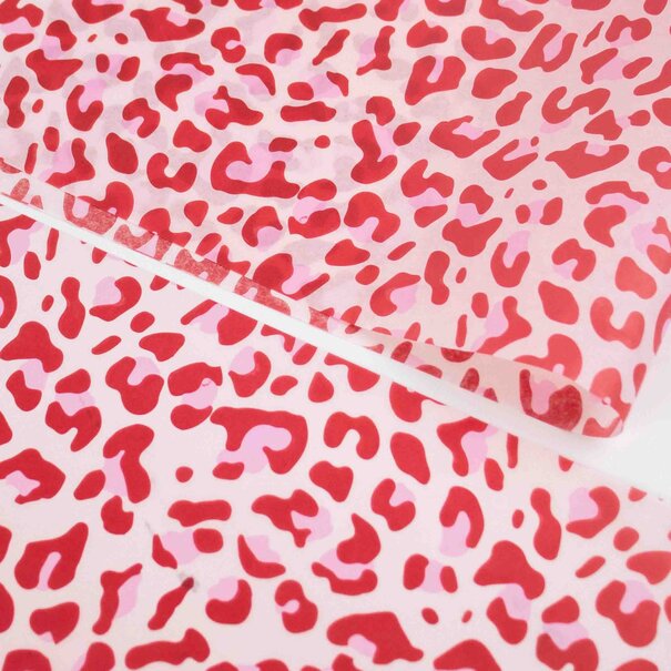 Levering uit voorraad Vloeipapier 50x70cm Leopard Pink