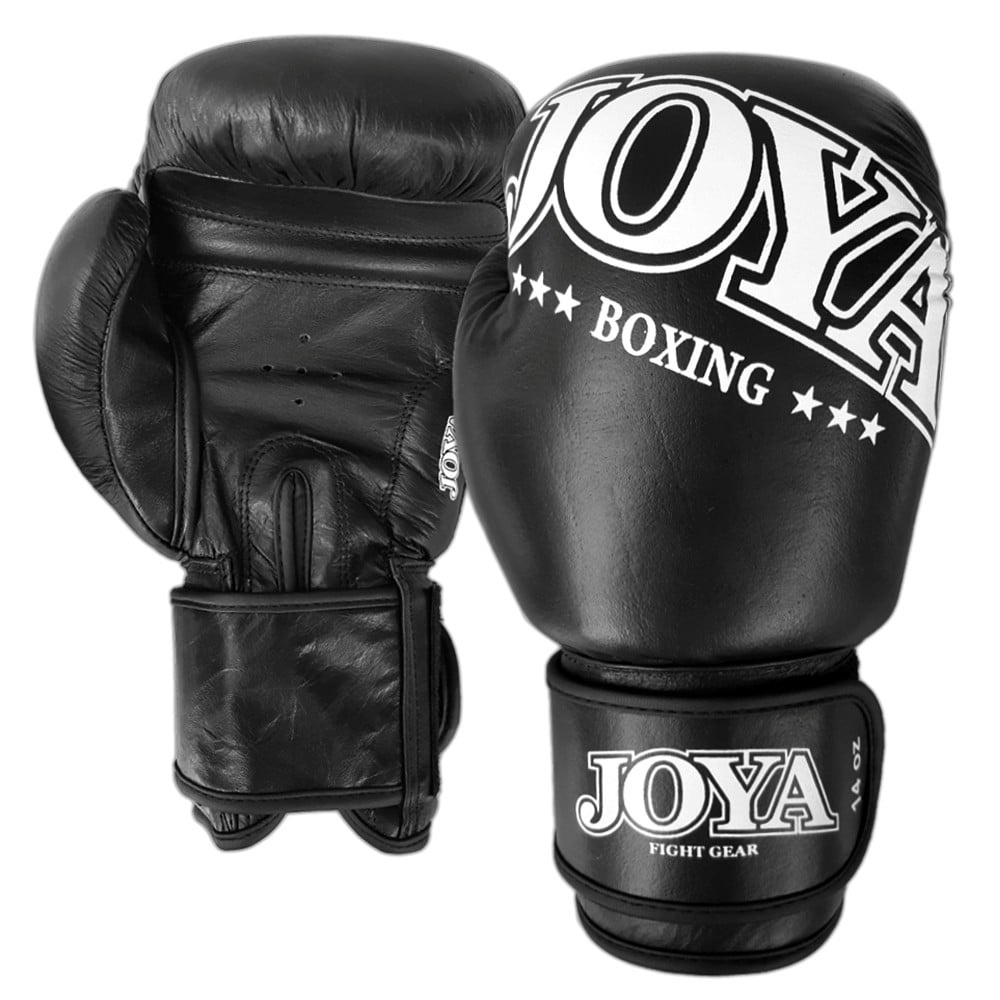 Joya Fightgear - leren (kick)bokshandschoenen - 0070 - Zwart -