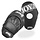 Joya Fightgear - Focus mitt "DE LUXE" Leather (PAIR) Black/extra thin-black