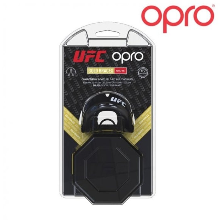 Opro Opro UFC Gold Black Metal/Gold Senior