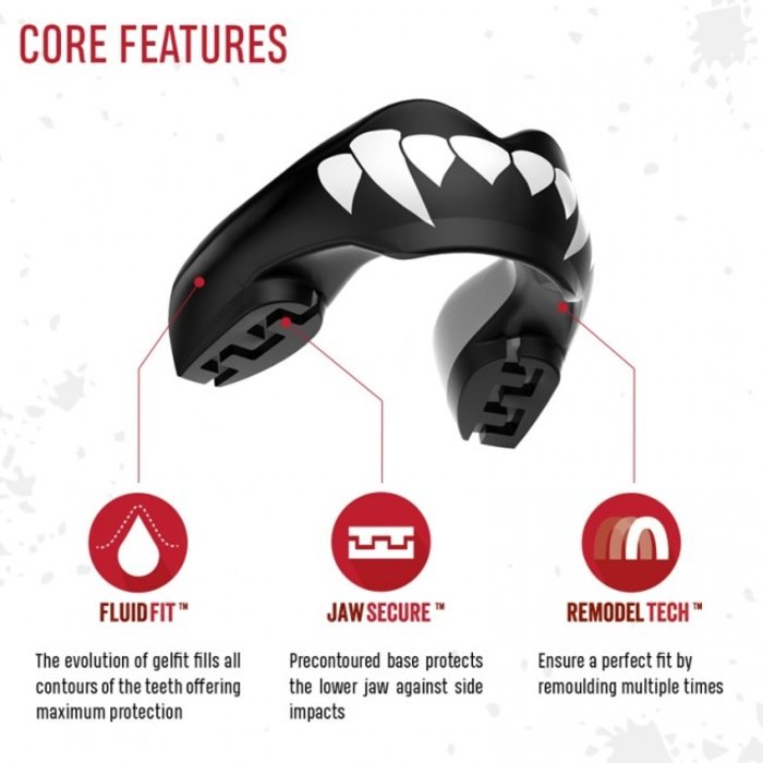 Safejawz Safejawz Mouthguard Ortho-Series Dracula Black/White