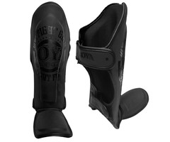 Joya Fight Gear Joya Fight Fast Metal Pro Scheenbeschermers - Zwart