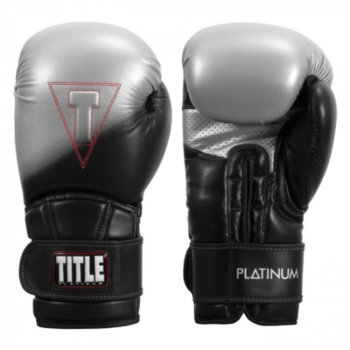 Title Title Platinum Proclaim Training Boxing Gloves Black/Silver