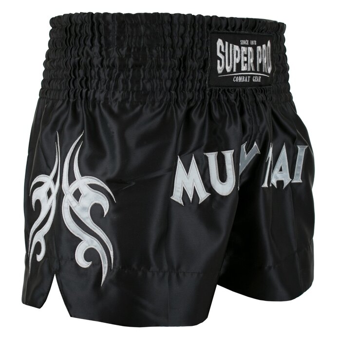 Super Pro Combat Gear Super Pro Combat Gear Thaiboksshort Fighter XXS, zwart - zilver
