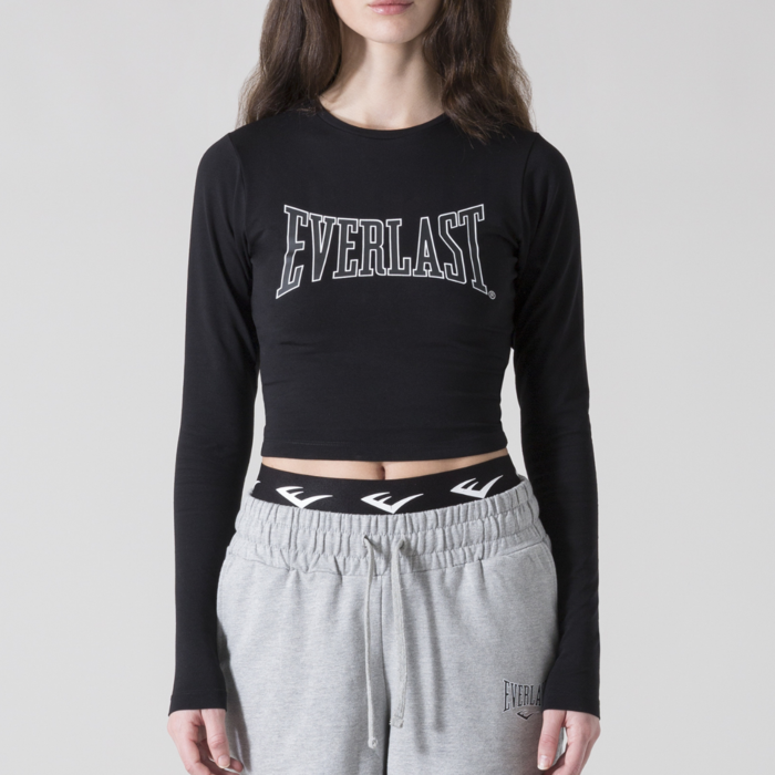 Everlast Everlast Long Sleeve Logo t-shirt Zwart