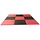 Puzzelmatten set 2,5 cm zwart/rood 4 m2