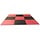Puzzelmatten set 2,5 cm zwart/rood 9 m2