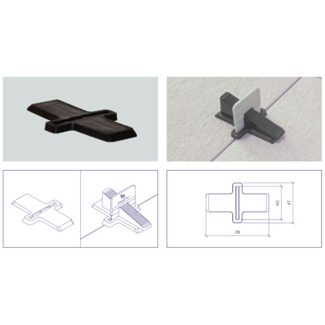 Onderleg plaatje Wedge Base