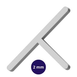 Peygran T-Fliesenkreuze 2 mm