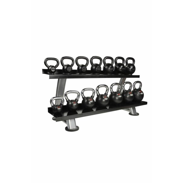 Lifemaxx® LMX89 Rubber kettlebell (chromed handle) (4 - 20kg)