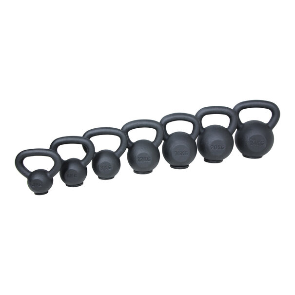 Lifemaxx® LMX90 Cast iron kettlebell (with rubber foot) (4 - 28kg)