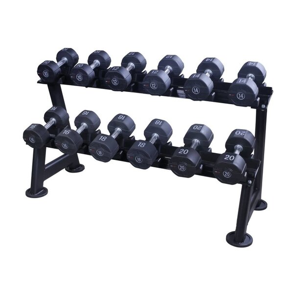 Lifemaxx® LMX1012 Dumbbellrack - black (5 - 20 sets)