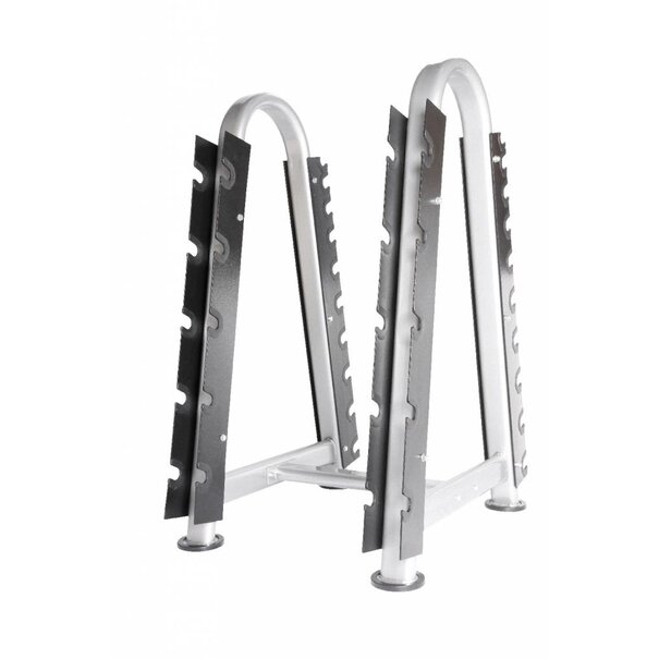 Lifemaxx® LMX1013 Vertical dumbbellrack for fixed dumbbells (silver) SALE 50% (webshop only)