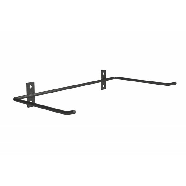 Lifemaxx® LMX1225 Aerobic mat wall rack. For 10 mats (steel frame) (black)
