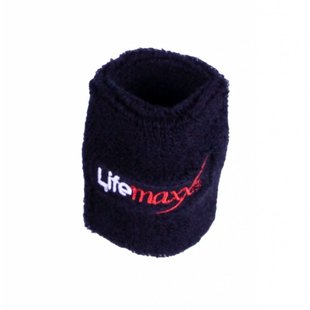 LMX1816.L Lifemaxx® sweatband 75 x 75mm (black)