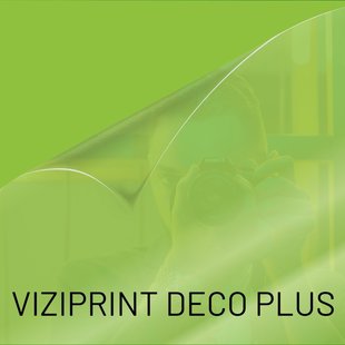VIZIPRINT DECO PLUS: ultra transparent Polyester mit permanenter Klebeschicht