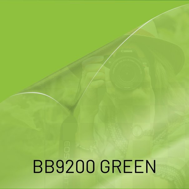 Greencolors BB9200 GREEN; ultra transparent PET Laminat  spezifisch geeignet für OWV GREEN