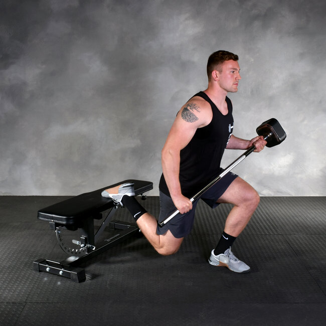 Ironmaster Quick-Lock Mace Handle Olympic Bars & Plates